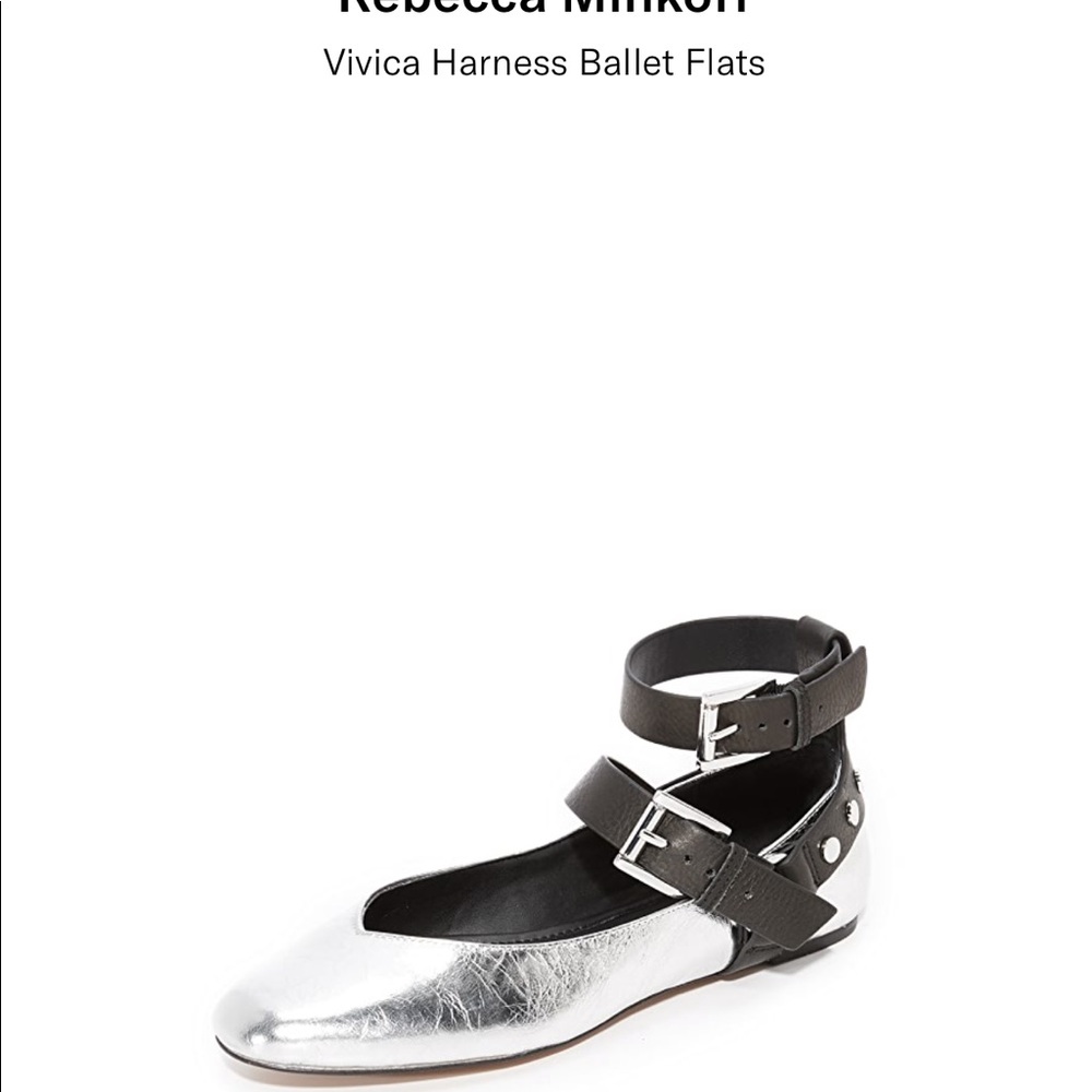 Silver and Black Rebecca Minkoff Shoes